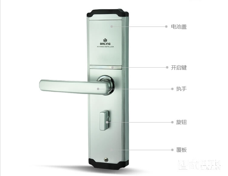 京特固酒店刷卡锁 直板不锈钢电子锁