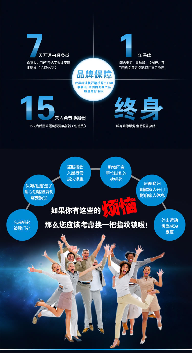 中国结智能锁 防盗门指纹锁自动通知