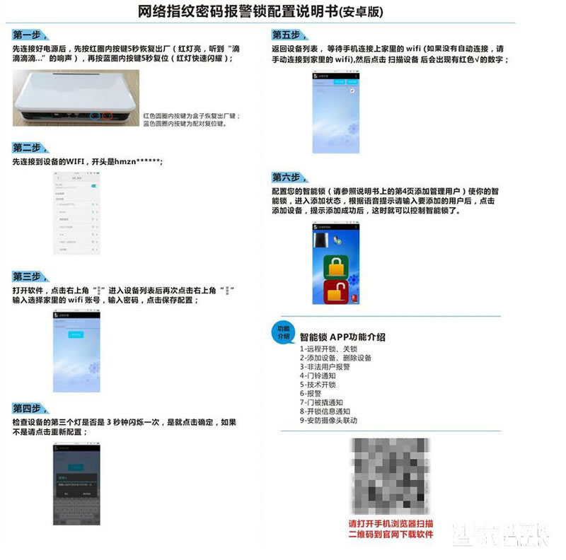 蓝盾智能锁 LT-7000F指纹锁密码锁刷卡锁直板黑色