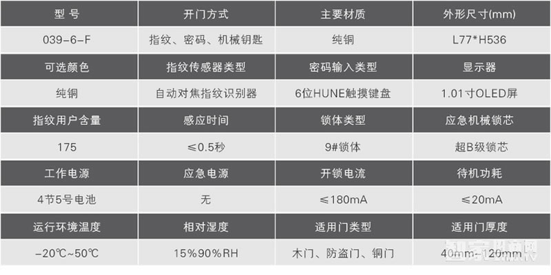 科裕别墅智能锁039-6-F 大门防盗门锁