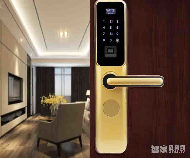 坚甲卫士智能锁 四合一光学指纹锁 手机APP开锁