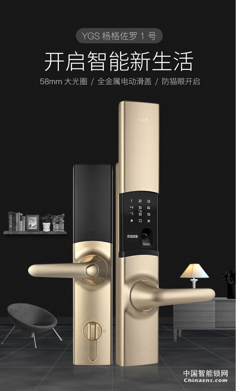 YGS杨格智能锁密码锁 指纹锁家用防盗门 电子门锁 Z1-D