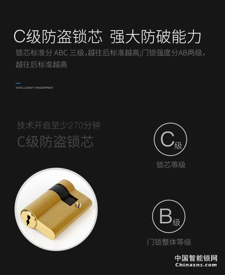 YGS杨格指纹锁家用智能锁防盗门锁 APP远程电子锁密码锁大门禁锁