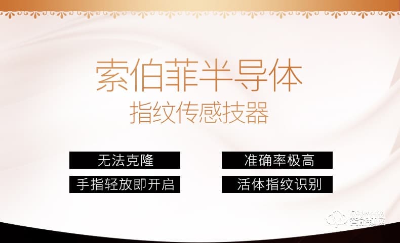 索伯菲智能锁 810奢华欧式复古别墅双开门锁