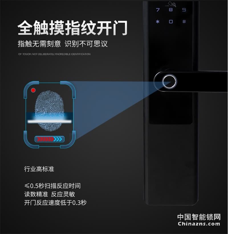 邦派家用防盗门锁 指纹锁app密码锁