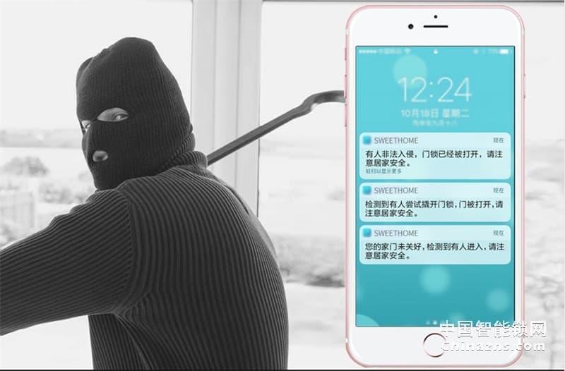 邦派家用防盗门锁 指纹锁app密码锁