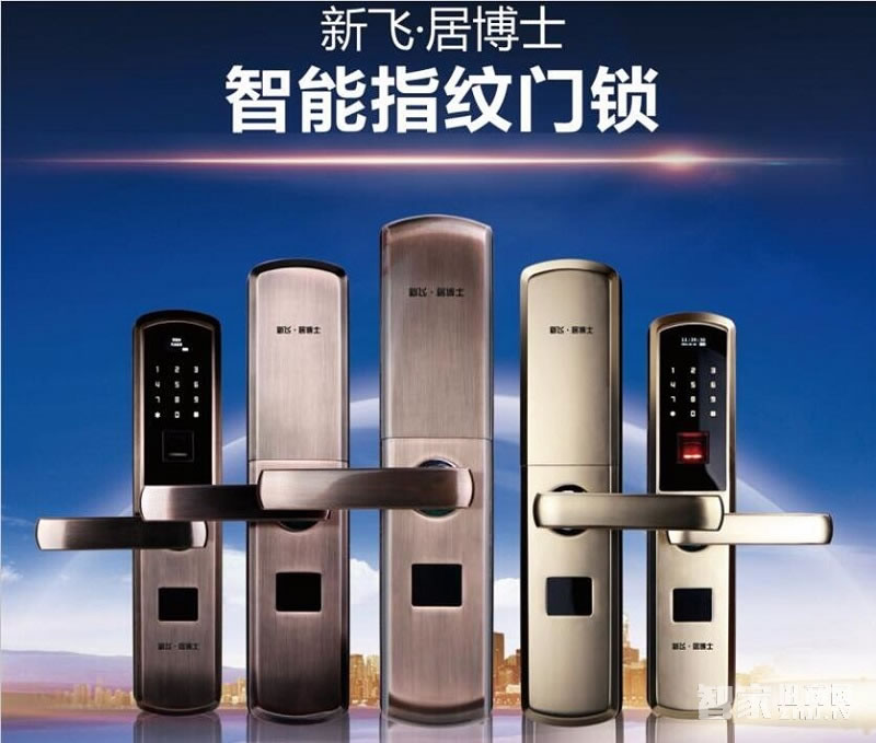 新飞超C级防盗锁芯指纹锁 防拆报警