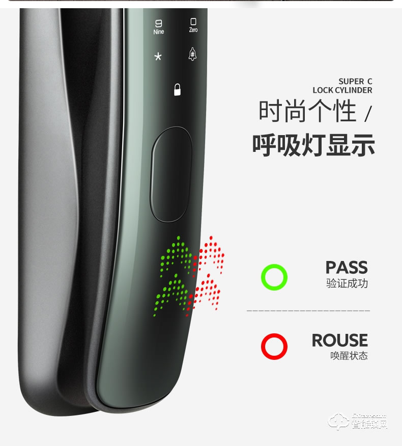 朗菲智能锁 家用防盗门全自动智能锁密码锁