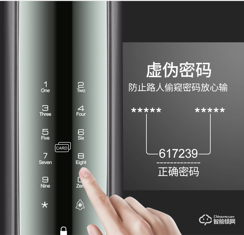 朗菲智能锁 家用防盗门全自动智能锁密码锁