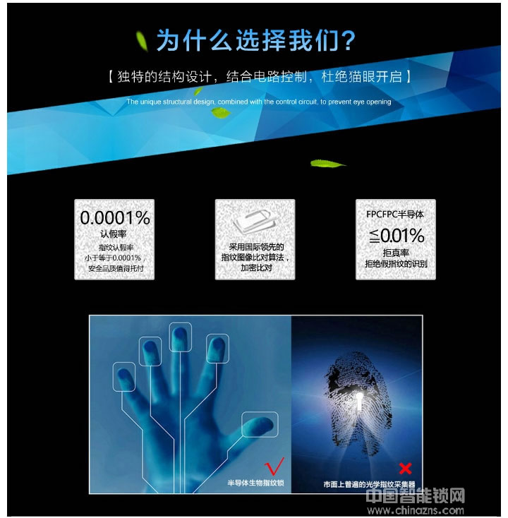 安享指纹锁 可远程操控智能锁 家用指纹密码锁