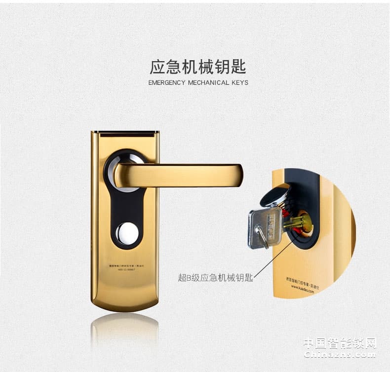 凯迪仕指纹密码锁 别墅双开门锁 防盗门锁9113