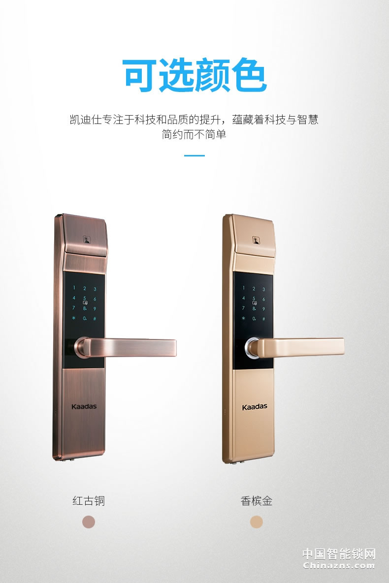 凯迪仕电子锁 家用防盗门密码锁5005