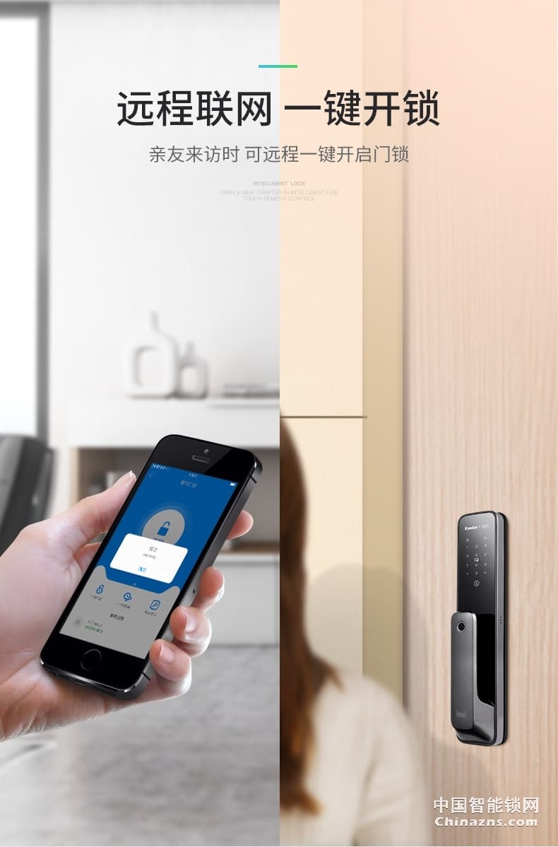 凯迪仕智能锁TK1 指纹锁 家用防盗门锁