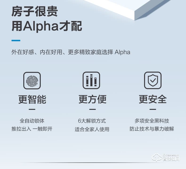 飞利浦智能锁 Alpha推拉式全自动电子密码锁