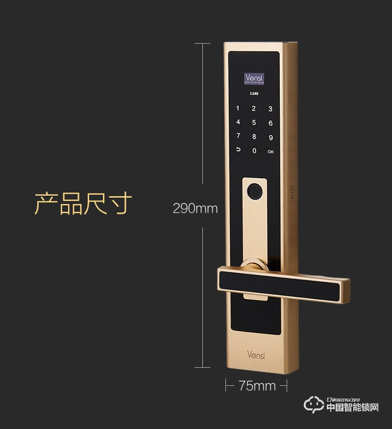 阿波罗智能锁 智能家用指纹门锁 防盗智能刷卡锁