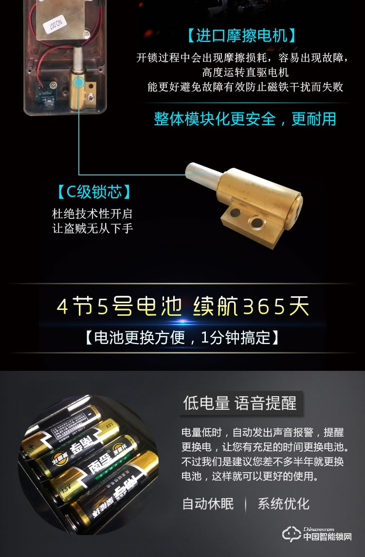 伊派尔指纹锁 智能锁密码锁刷卡锁 家用防盗电子锁