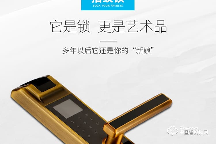 梵格尔大彩屏指纹锁 智能门锁密码电子锁全自动智能锁