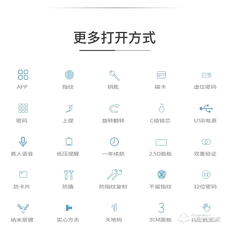 智得利智能锁 家用指纹锁 防盗门电子密码锁A-635