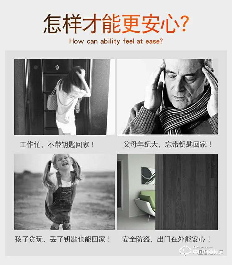 智得利智能锁 家用指纹密码锁 防盗门电子刷卡锁A-625