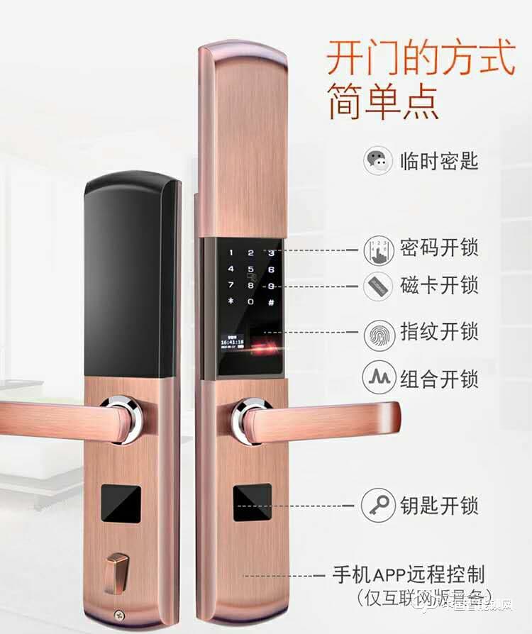 智得利智能锁 家用指纹密码锁 防盗门电子刷卡锁A-625
