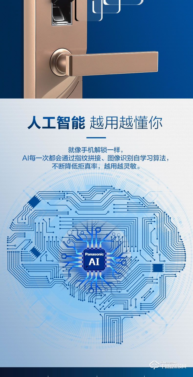 松下指纹锁 密码锁感应酒店宾馆王力锁