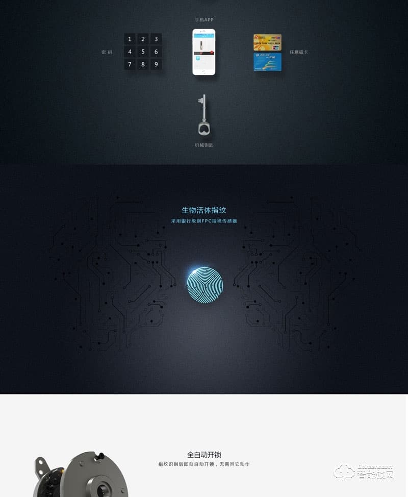 金典智能锁 家用指纹锁 密码锁刷卡锁JD-T60