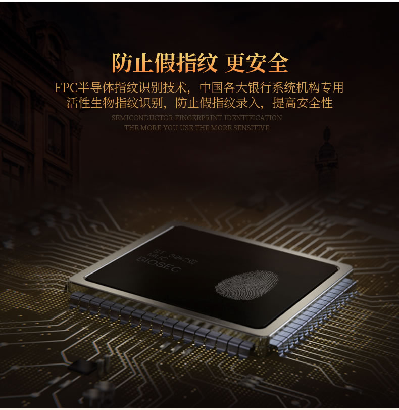 安诺斯智能锁户外密码锁防水高档别墅大门欧式指纹锁带门铃电子锁