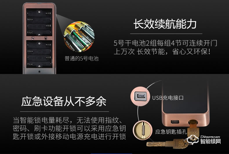 祖程智能锁 智能指纹感应锁