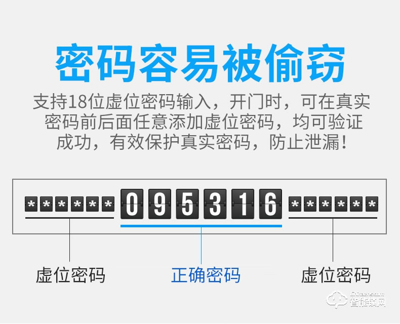 众家安指纹锁 办公指纹锁大门智能密码锁