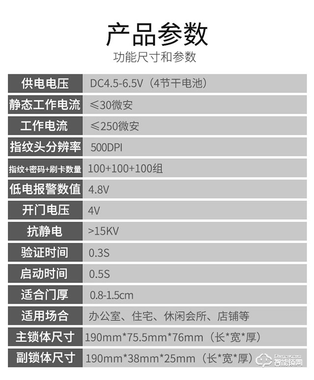 众家安指纹锁 智能电子密码刷卡锁