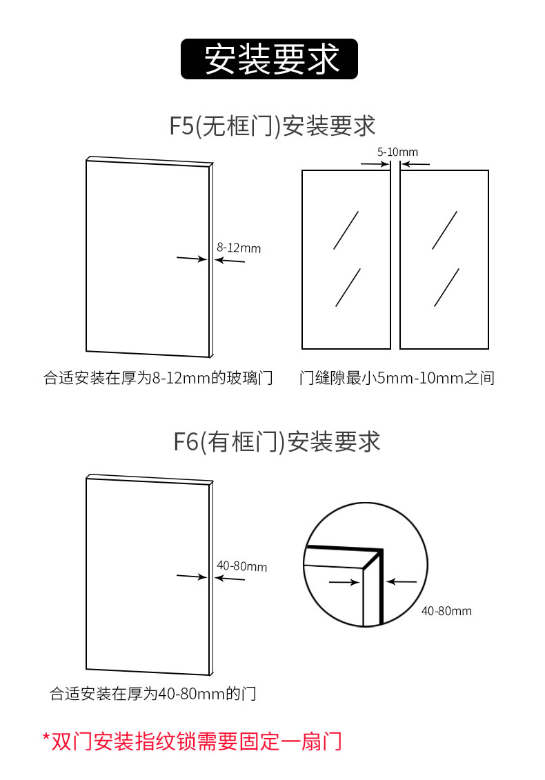 中控智能锁 办公室玻璃门锁智能电子密码锁