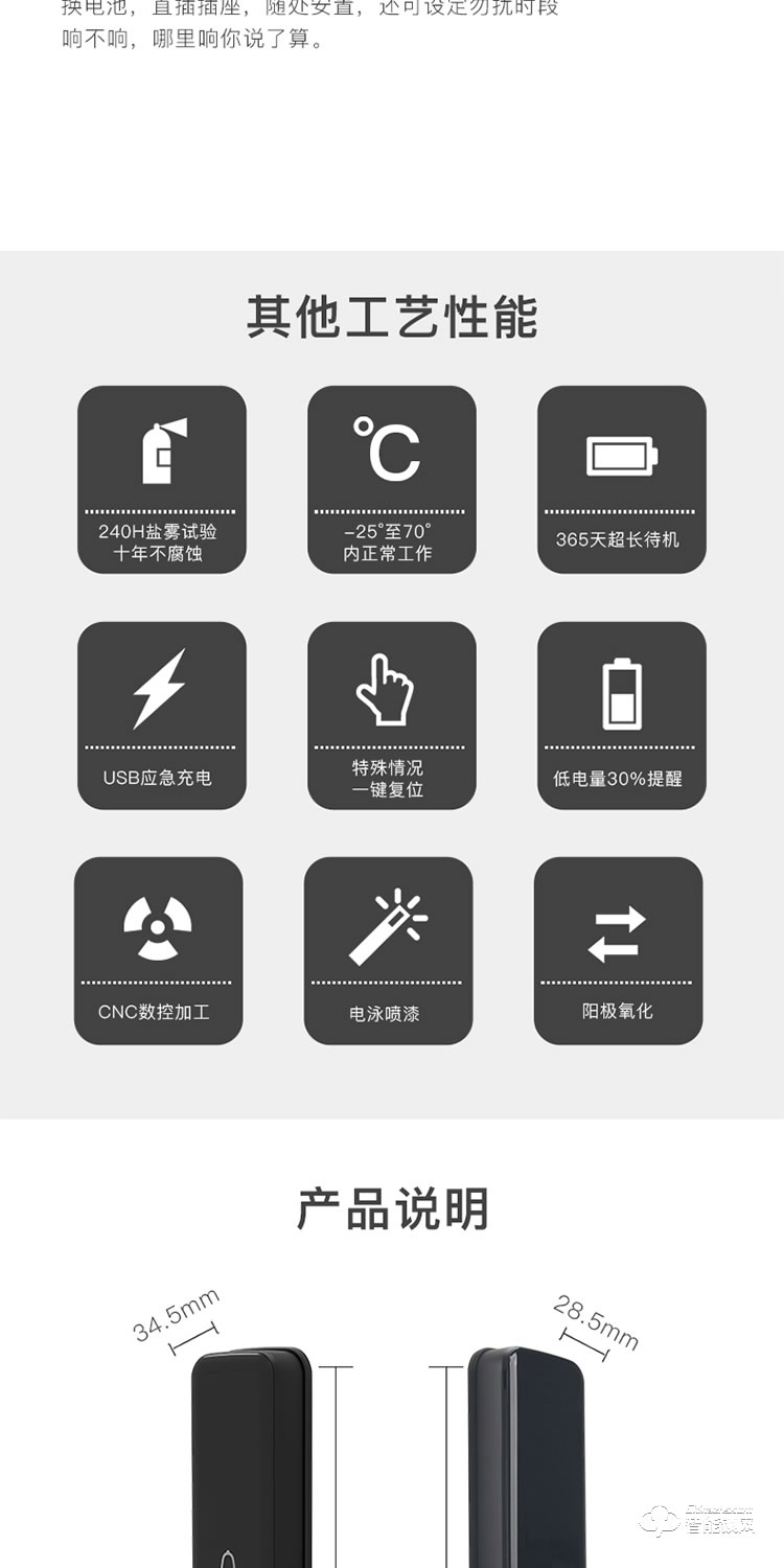 居顶指纹锁 智能家用防盗门电子密码门锁