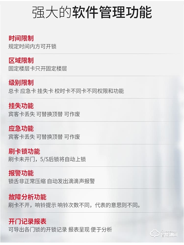居顶指纹锁 远程APP智能感应锁
