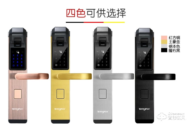 腾飞指纹锁 家用电子锁防盗门锁新款智能密码锁