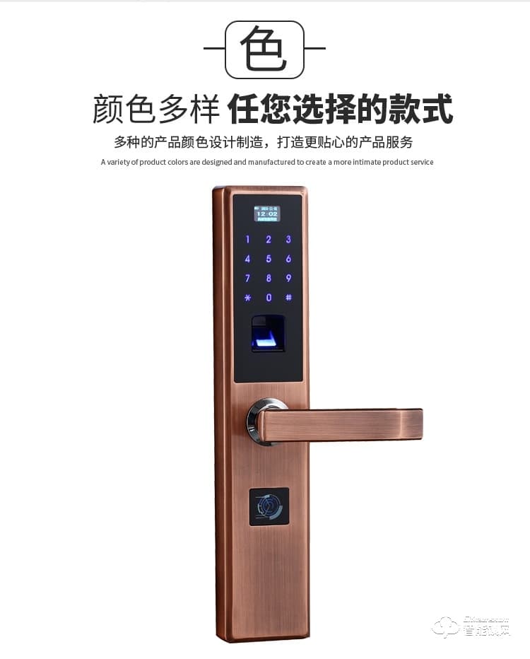 皇嘉博世智能锁 家用防盗门锁刷卡门锁