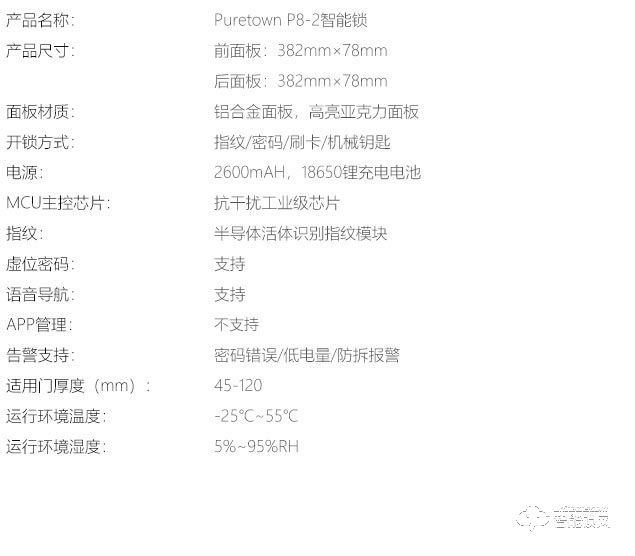 镨安顿智能锁 P8-2抗干扰芯片智能密码锁