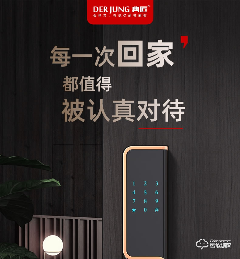 典匠智能锁 D5家用防盗门密码锁感应锁