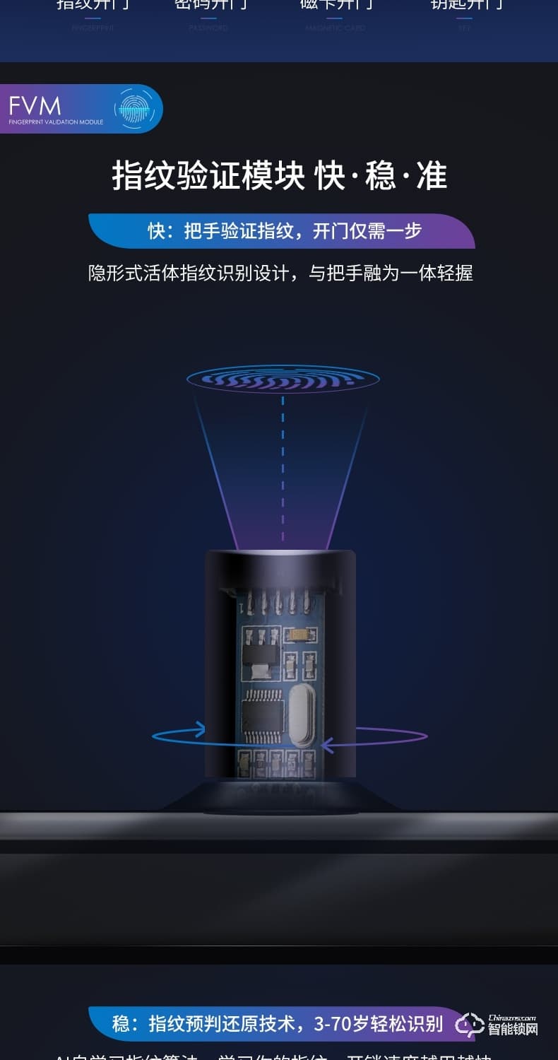 科徕尼智能锁 A71家用防盗密码智能锁