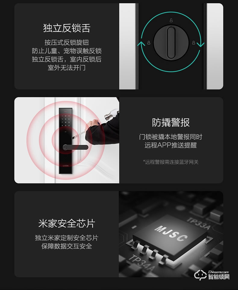 鹿客智能锁 Classic 2S全自动直插芯指纹锁