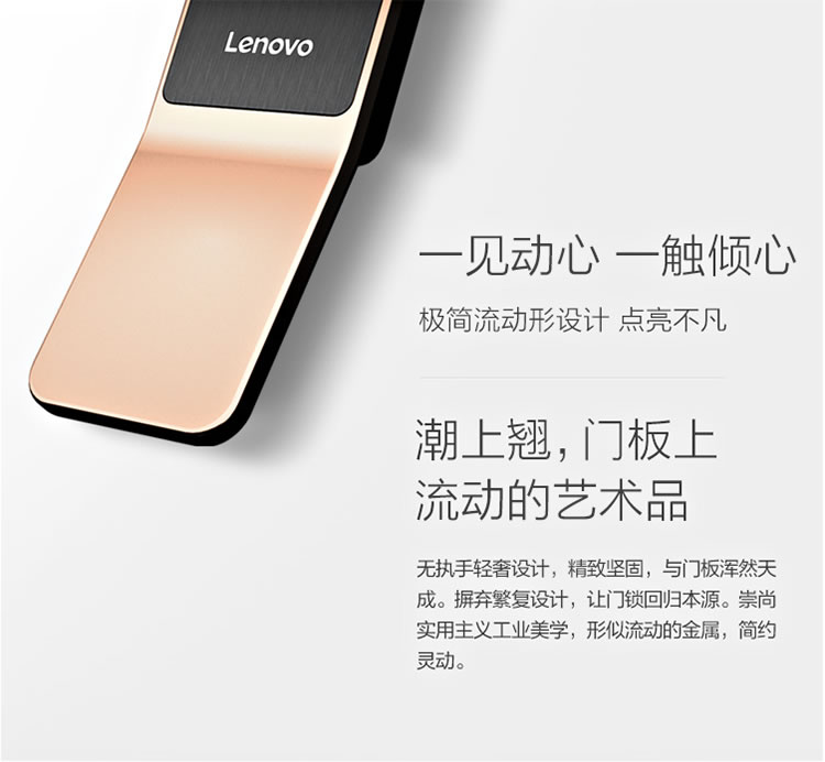 联想智能锁 X1家用防盗门全自动智能指纹锁