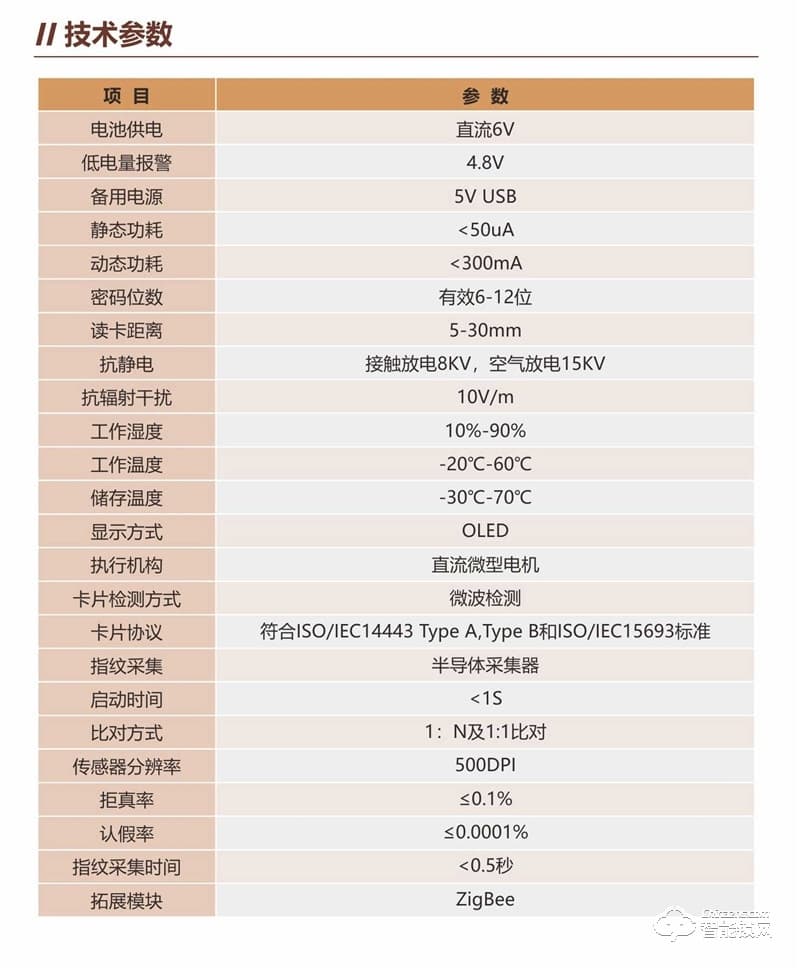 比格汉斯智能锁 M0时尚智能指纹密码锁