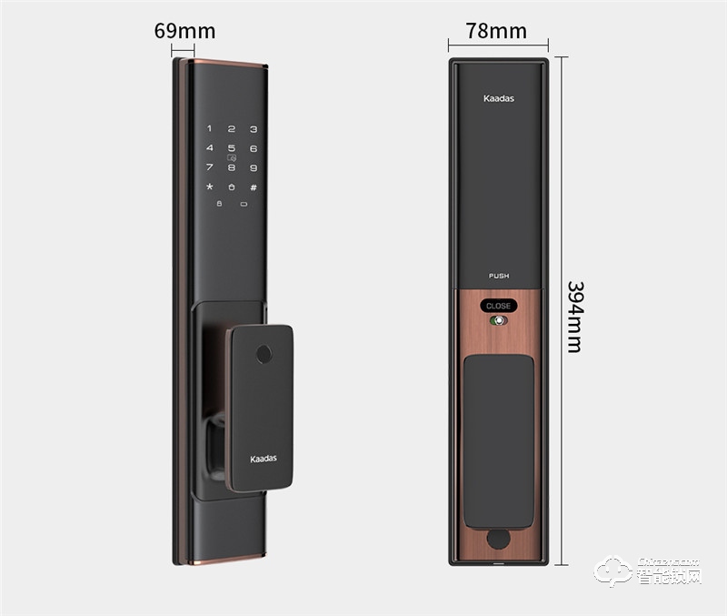 凯迪仕智能锁 K100全自动指纹锁家用防盗门锁