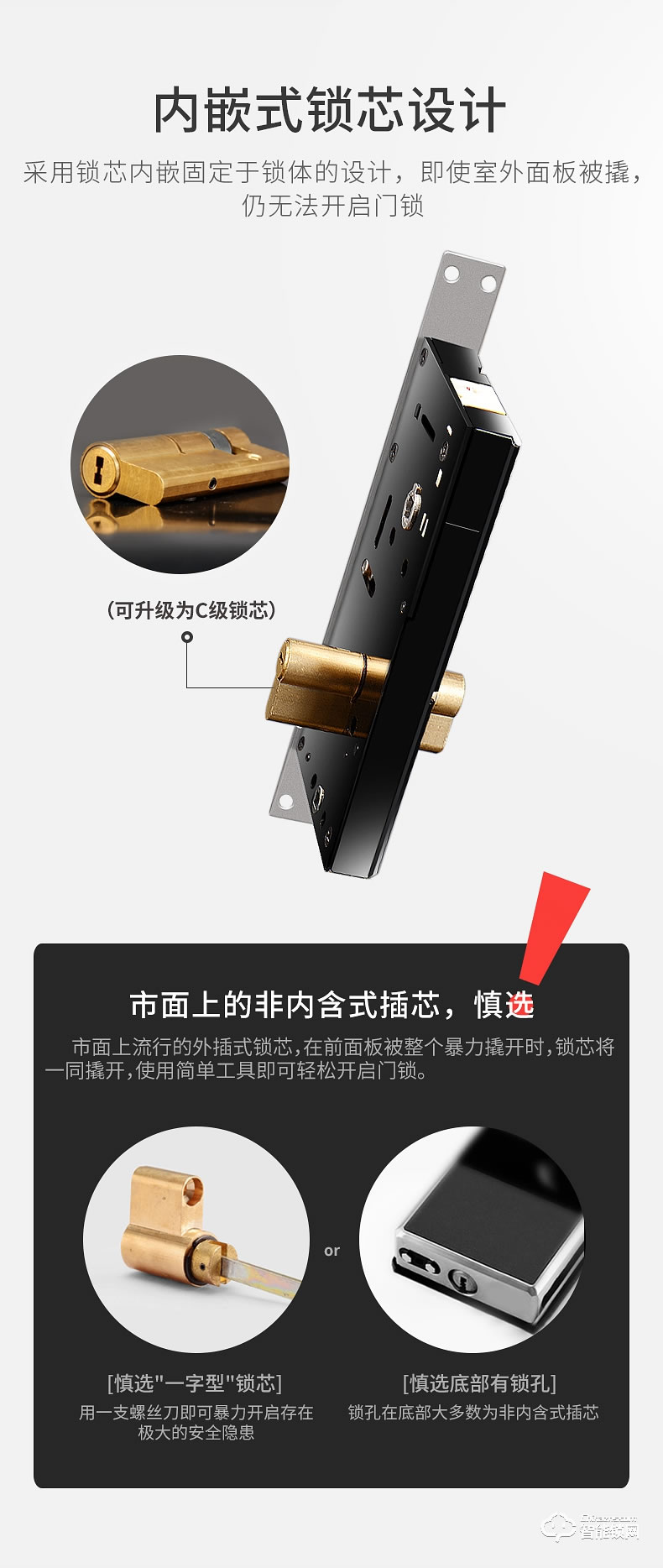 必达智能锁 G8FT大门锁木门锁不锈钢智能锁