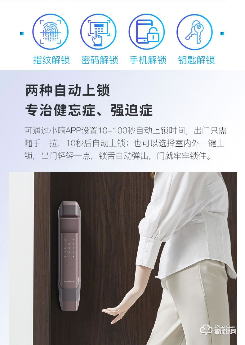 德施曼智能锁 Q6家用防盗门密码锁智能锁电子门锁