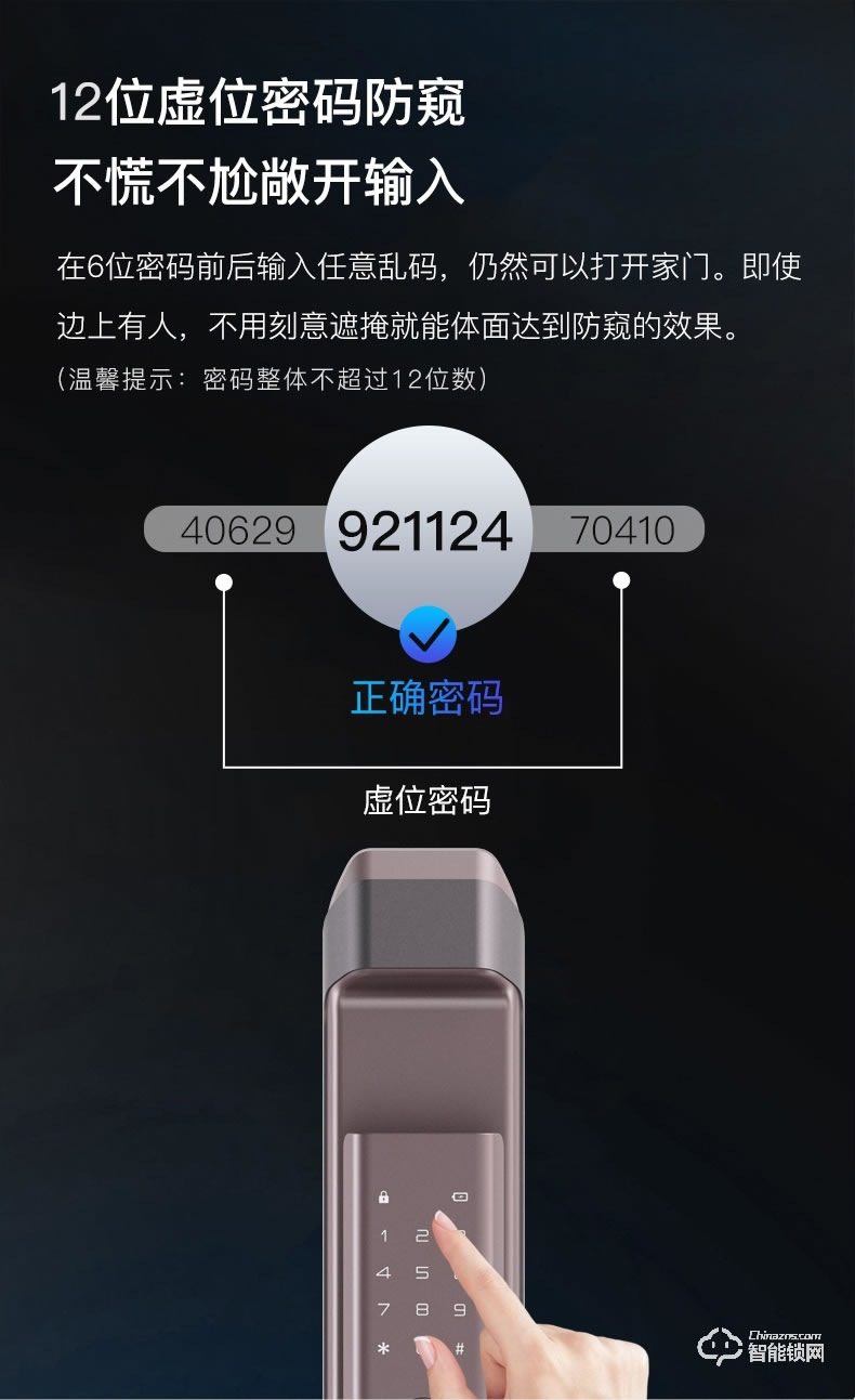 德施曼智能锁 Q6家用防盗门密码锁智能锁电子门锁