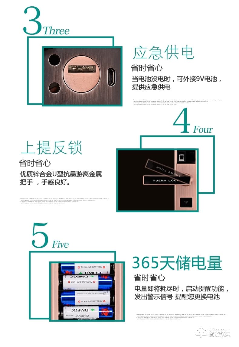 玥玛智能锁 FP-S2半导体指纹头智能密码锁
