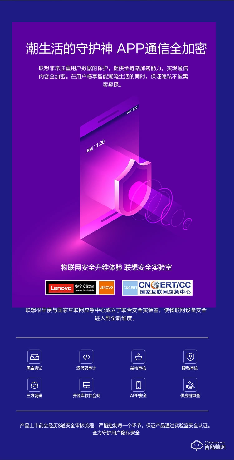 联想智能锁 A1直板全自动智能电子指纹门锁