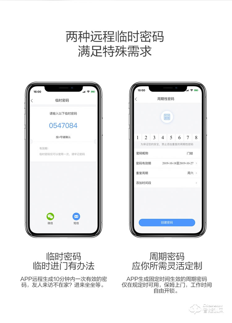联想智能锁 A1直板全自动智能电子指纹门锁