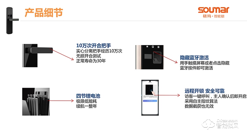 硕贝德智能锁 SF02半导体指纹锁