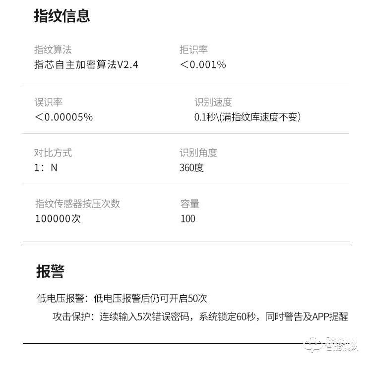 菲花奥智能锁 TFA01家用防盗门锁手机远程电子密码锁